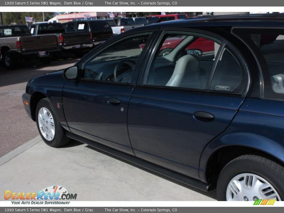 1999 Saturn S Series SW1 Wagon Dark Blue / Gray Photo #20