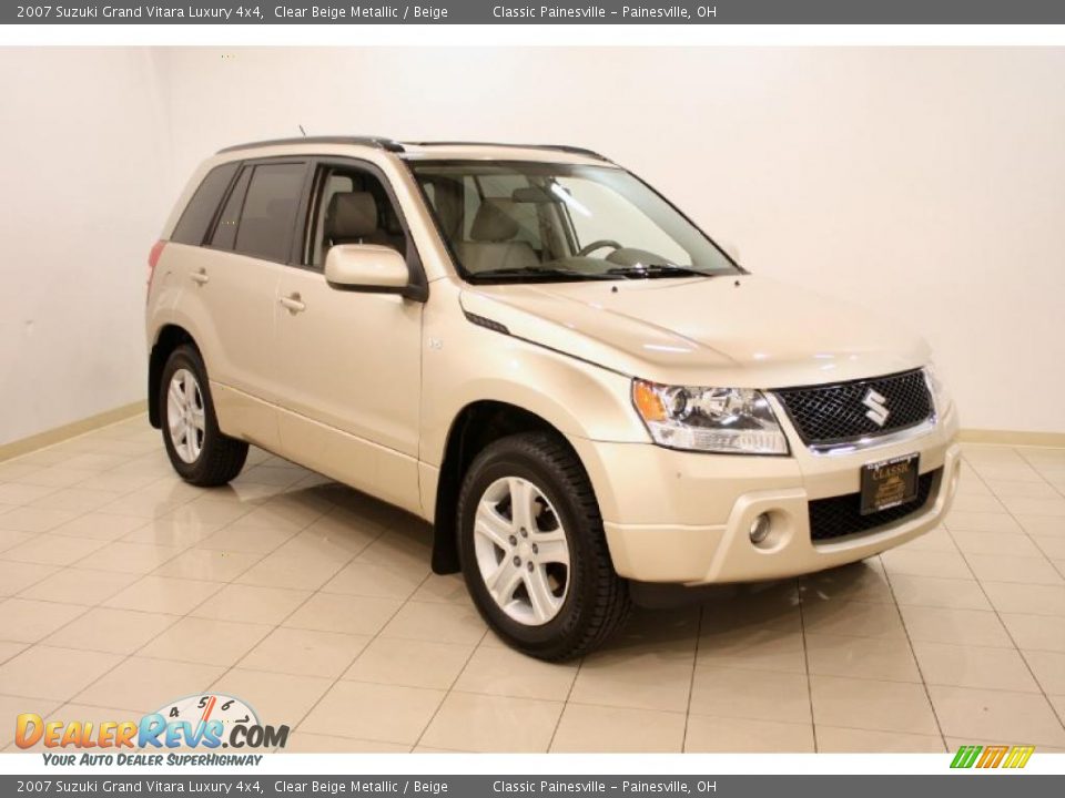 2007 Suzuki Grand Vitara Luxury 4x4 Clear Beige Metallic / Beige Photo