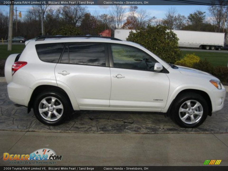 Blizzard White Pearl 2009 Toyota RAV4 Limited V6 Photo #3