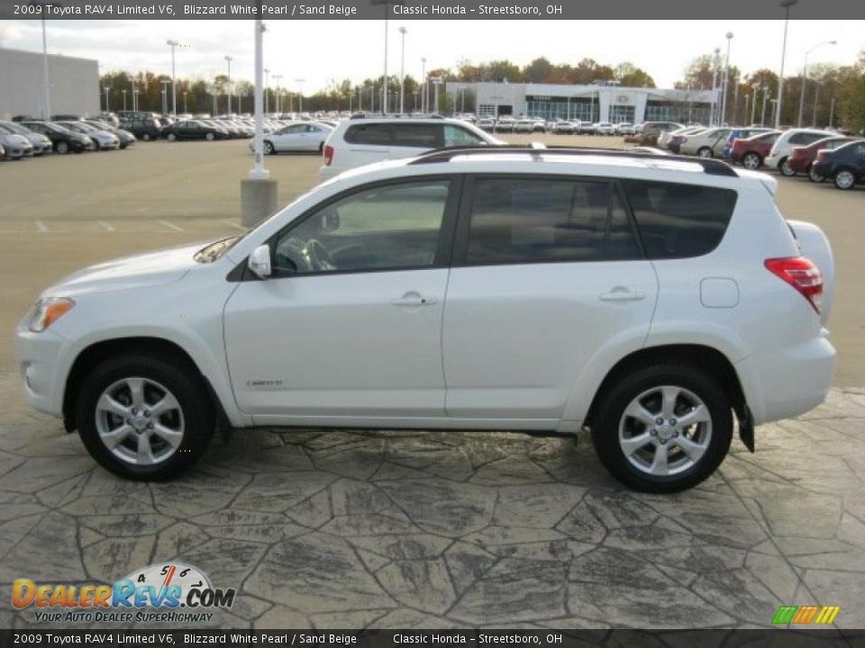 Blizzard White Pearl 2009 Toyota RAV4 Limited V6 Photo #4