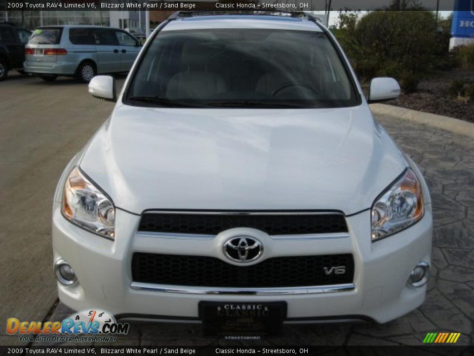2009 Toyota RAV4 Limited V6 Blizzard White Pearl / Sand Beige Photo #5