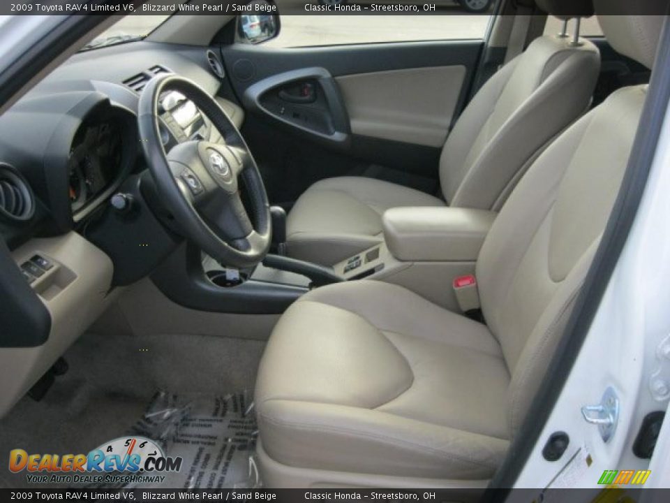 Sand Beige Interior - 2009 Toyota RAV4 Limited V6 Photo #17