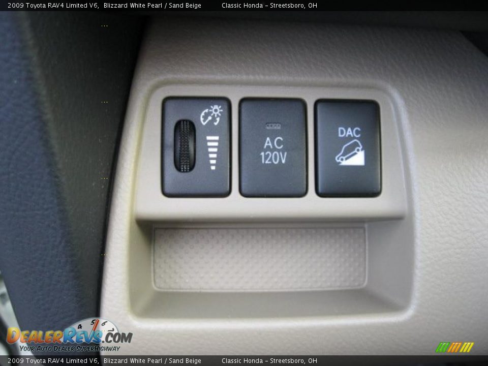 2009 Toyota RAV4 Limited V6 Blizzard White Pearl / Sand Beige Photo #20