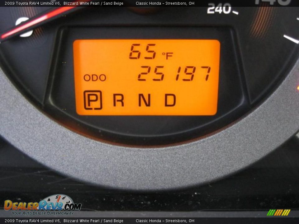 2009 Toyota RAV4 Limited V6 Blizzard White Pearl / Sand Beige Photo #22