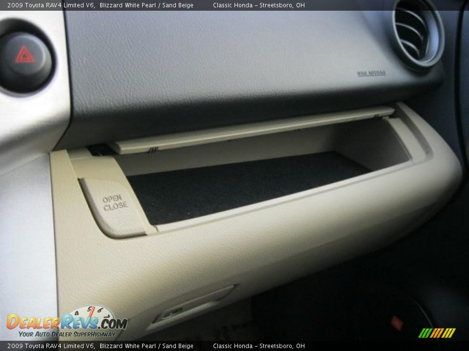 2009 Toyota RAV4 Limited V6 Blizzard White Pearl / Sand Beige Photo #28
