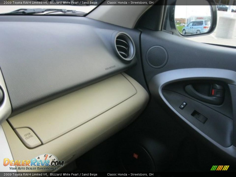 2009 Toyota RAV4 Limited V6 Blizzard White Pearl / Sand Beige Photo #29