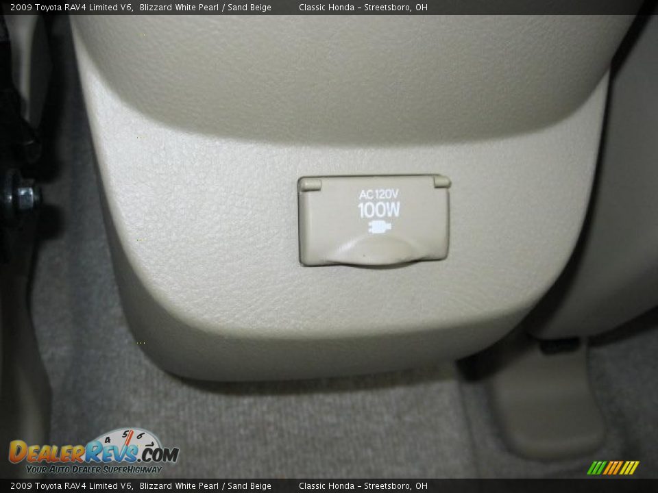2009 Toyota RAV4 Limited V6 Blizzard White Pearl / Sand Beige Photo #34