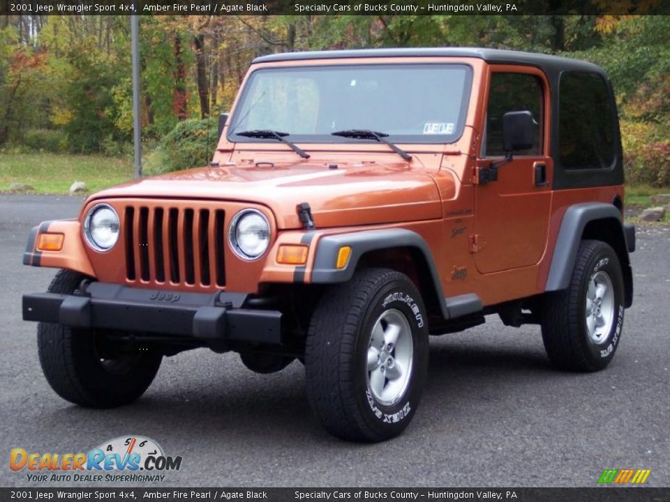 Front 3/4 View of 2001 Jeep Wrangler Sport 4x4 Photo #6