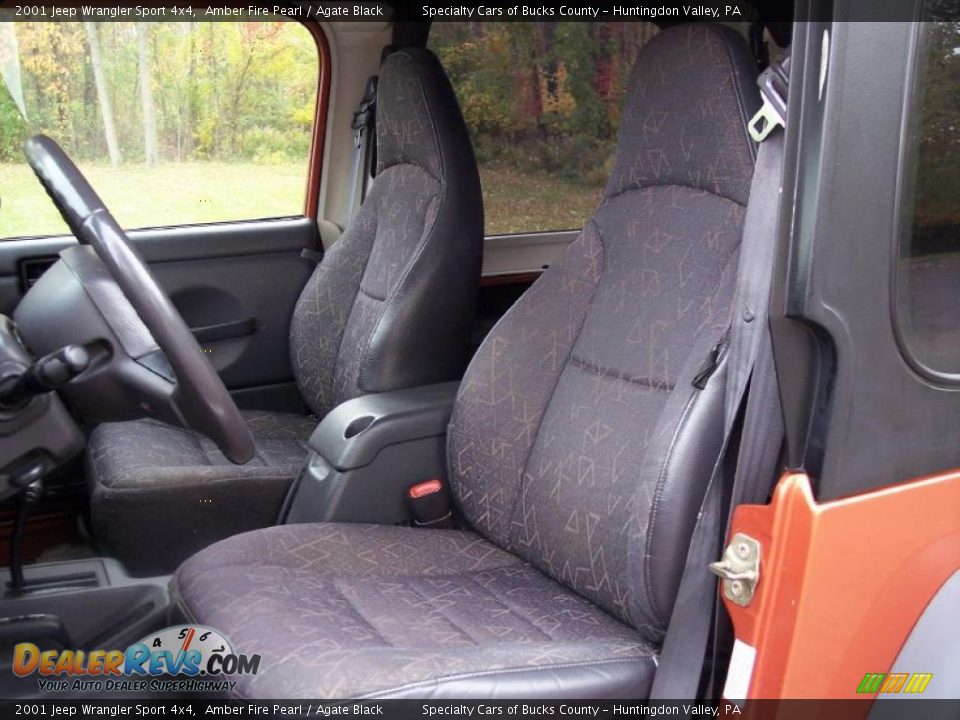 Agate Black Interior - 2001 Jeep Wrangler Sport 4x4 Photo #29