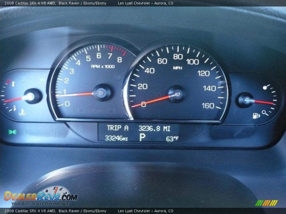 2008 Cadillac SRX 4 V8 AWD Gauges Photo 32