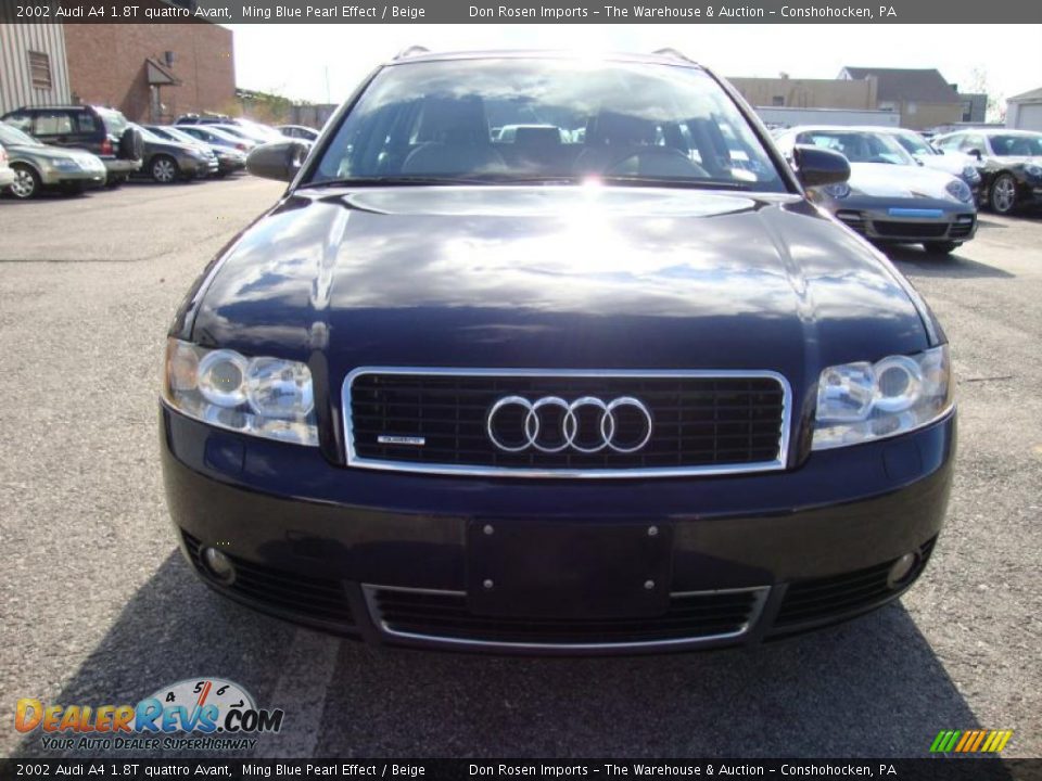 2002 Audi A4 1.8T quattro Avant Ming Blue Pearl Effect / Beige Photo #3