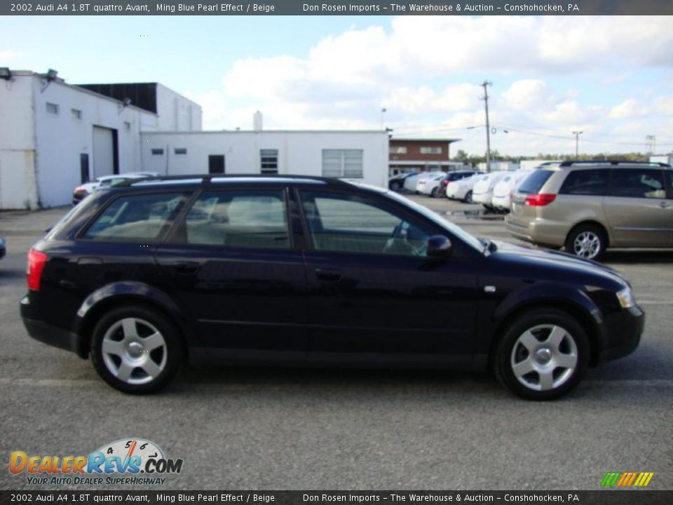 2002 Audi A4 1.8T quattro Avant Ming Blue Pearl Effect / Beige Photo #7