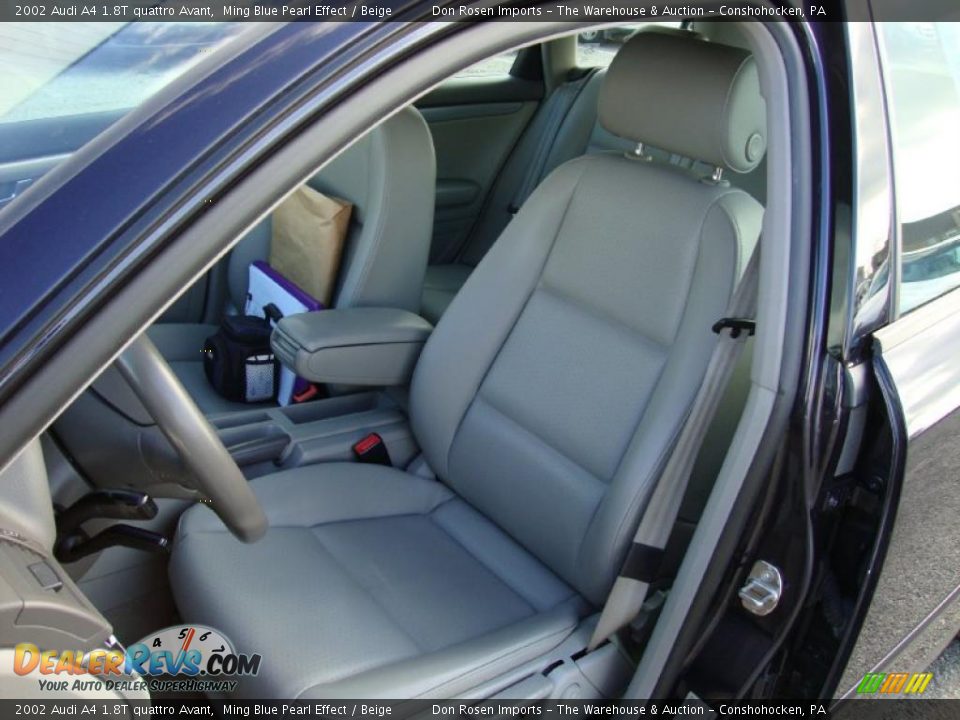 Beige Interior - 2002 Audi A4 1.8T quattro Avant Photo #17