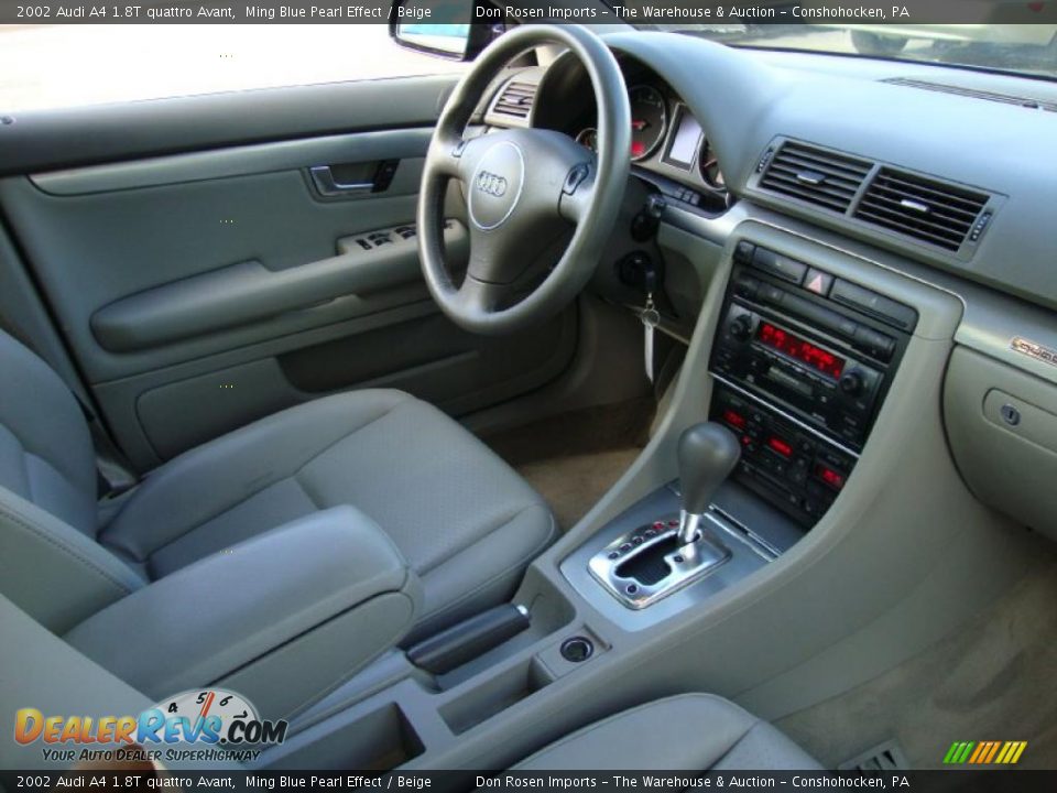 Beige Interior - 2002 Audi A4 1.8T quattro Avant Photo #19