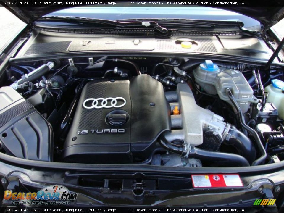 2002 Audi A4 1.8T quattro Avant 1.8L Turbocharged DOHC 20V 4 Cylinder Engine Photo #33