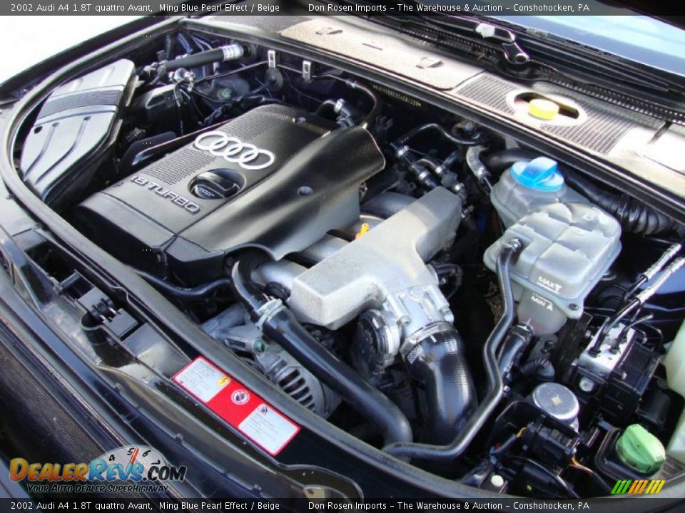 2002 Audi A4 1.8T quattro Avant 1.8L Turbocharged DOHC 20V 4 Cylinder Engine Photo #34