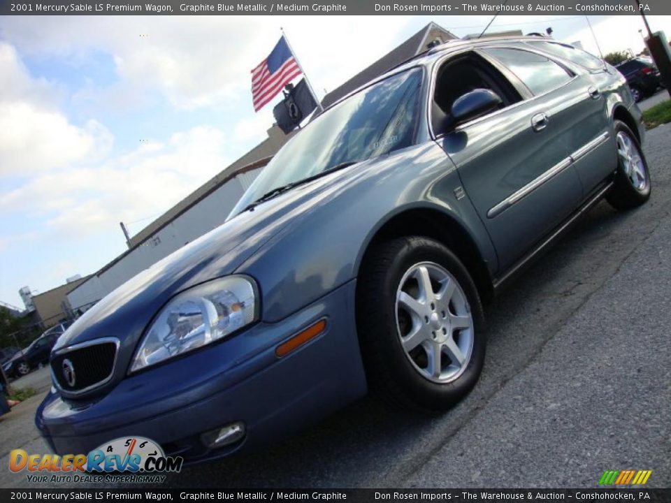 2001 Mercury Sable LS Premium Wagon Graphite Blue Metallic / Medium Graphite Photo #1
