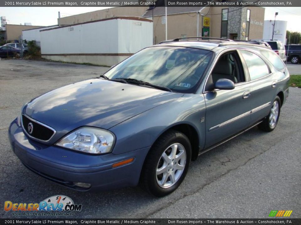 Graphite Blue Metallic 2001 Mercury Sable LS Premium Wagon Photo #2