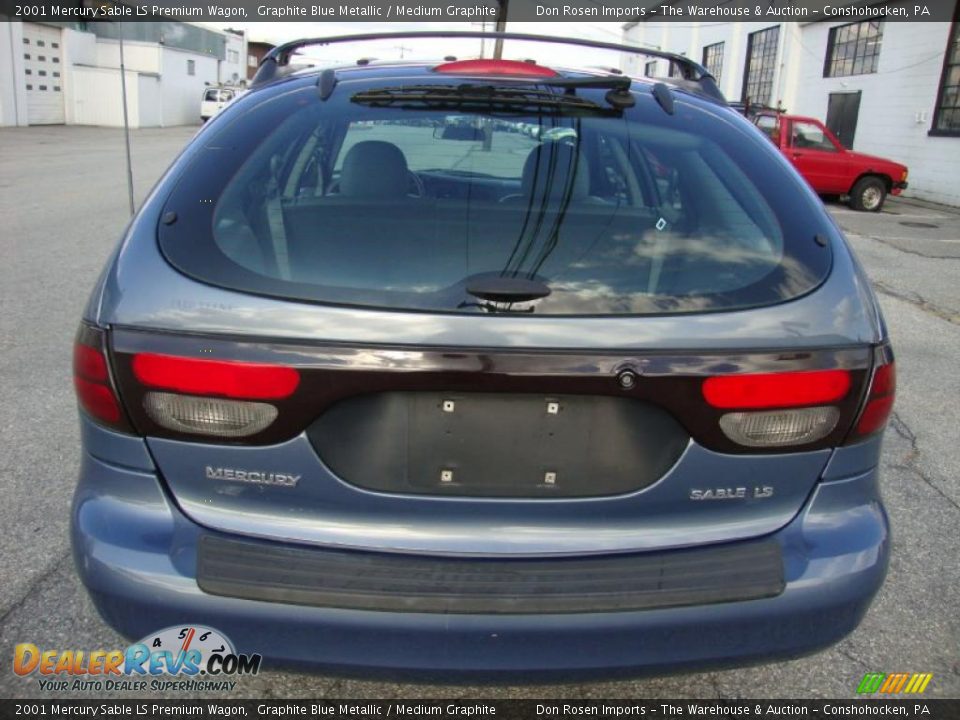2001 Mercury Sable LS Premium Wagon Graphite Blue Metallic / Medium Graphite Photo #9