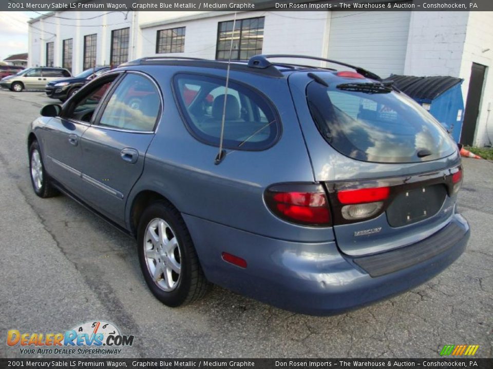 2001 Mercury Sable LS Premium Wagon Graphite Blue Metallic / Medium Graphite Photo #10