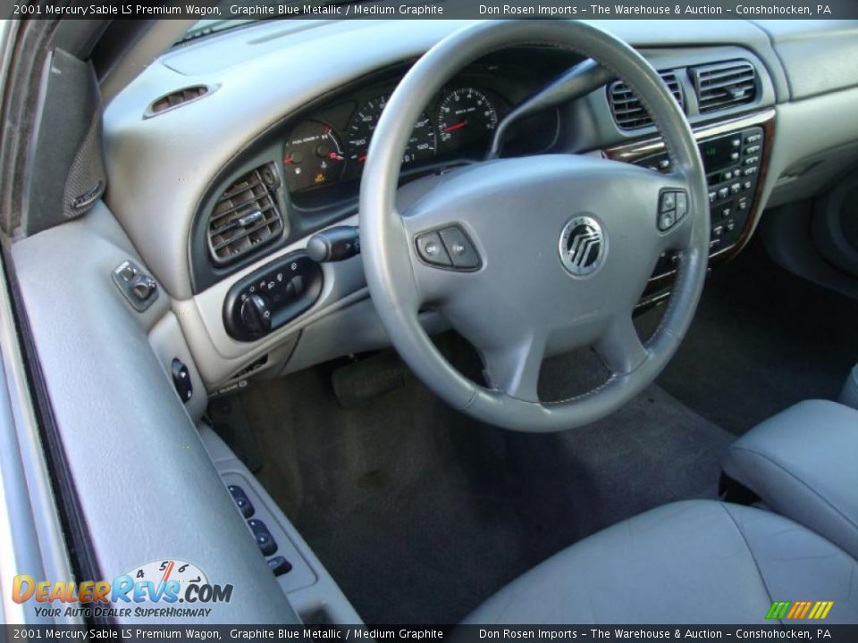 Medium Graphite Interior - 2001 Mercury Sable LS Premium Wagon Photo #12