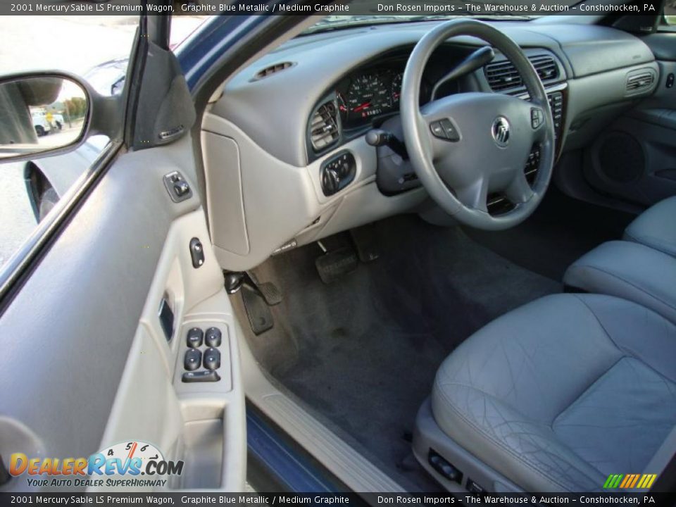 Medium Graphite Interior - 2001 Mercury Sable LS Premium Wagon Photo #13