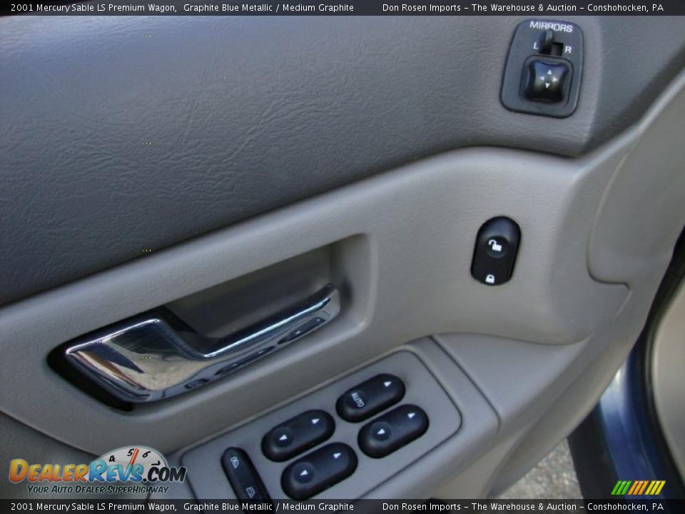 2001 Mercury Sable LS Premium Wagon Graphite Blue Metallic / Medium Graphite Photo #15