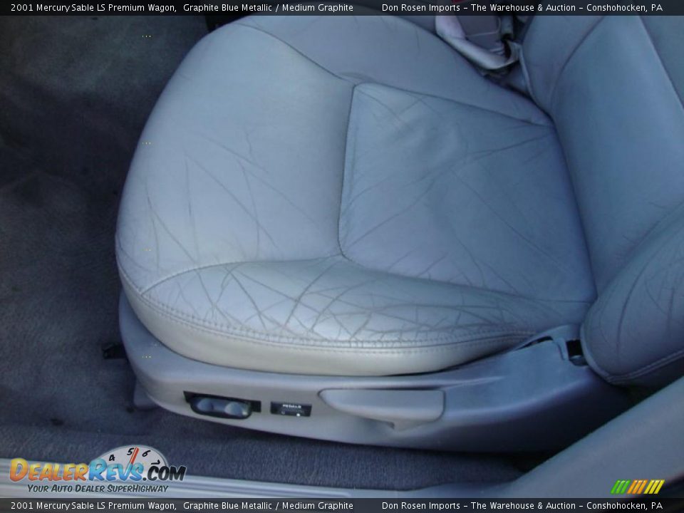 2001 Mercury Sable LS Premium Wagon Graphite Blue Metallic / Medium Graphite Photo #16