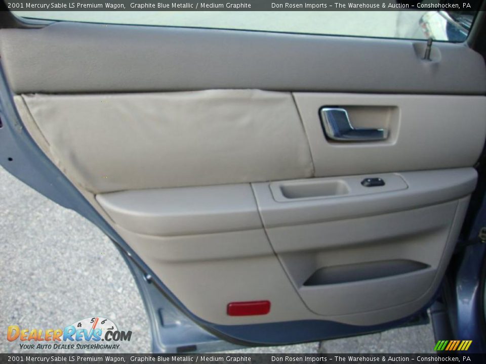 2001 Mercury Sable LS Premium Wagon Graphite Blue Metallic / Medium Graphite Photo #25