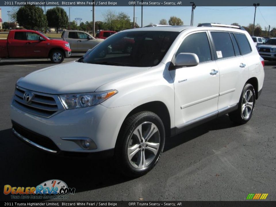 2011 toyota highlander limited blizzard pearl #2