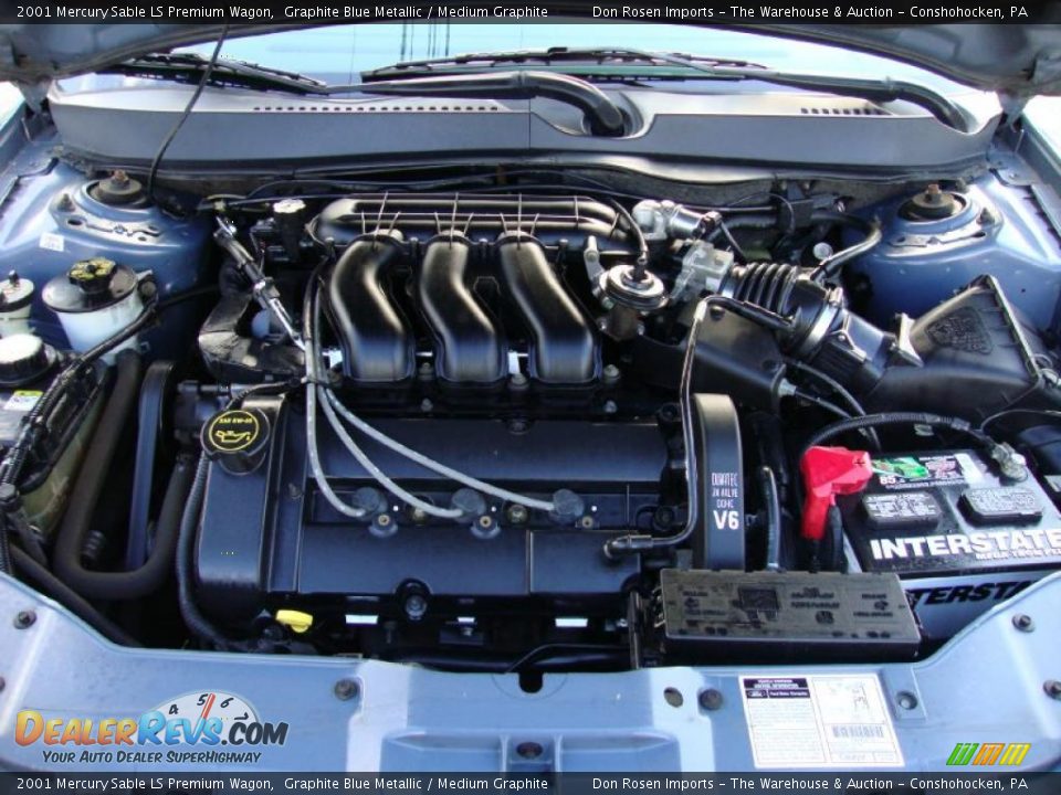 2001 Mercury Sable LS Premium Wagon 3.0 Liter DOHC 24-Valve V6 Engine Photo #32