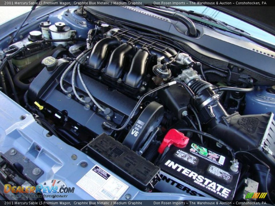 2001 Mercury Sable LS Premium Wagon 3.0 Liter DOHC 24-Valve V6 Engine Photo #33
