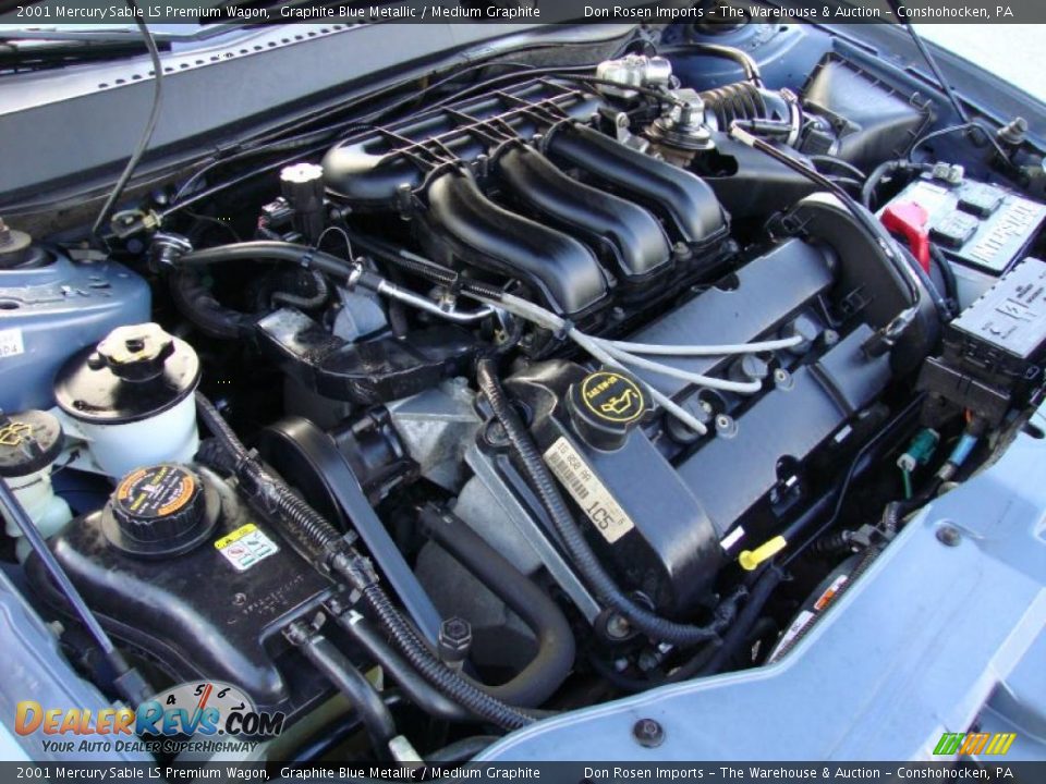 2001 Mercury Sable LS Premium Wagon 3.0 Liter DOHC 24-Valve V6 Engine Photo #34