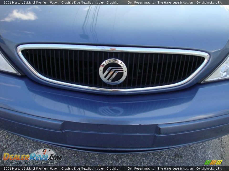 2001 Mercury Sable LS Premium Wagon Graphite Blue Metallic / Medium Graphite Photo #35