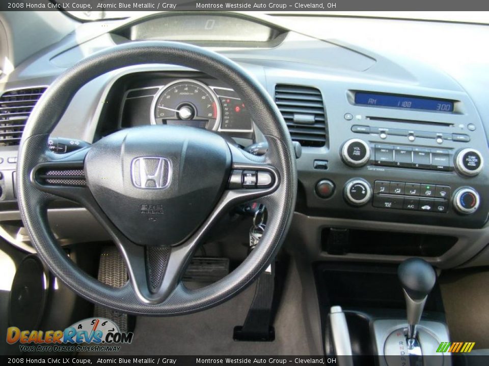 Gray Interior 2008 Honda Civic Lx Coupe Photo 15 Dealerrevs Com