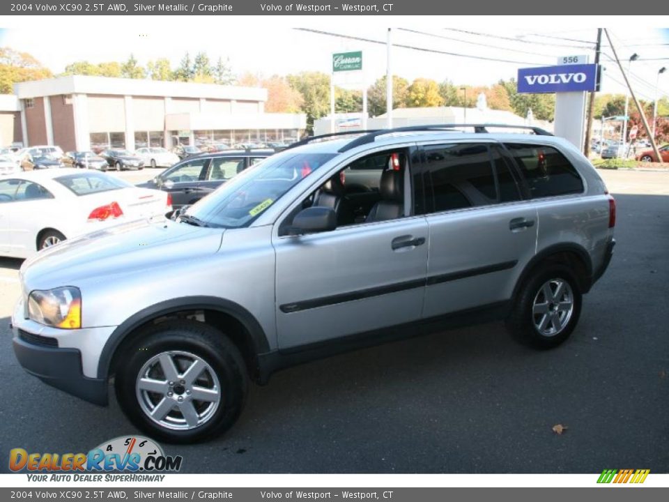 2004 Volvo XC90 2.5T AWD Silver Metallic / Graphite Photo #10