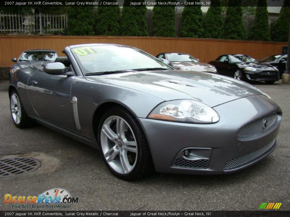 2007 Jaguar XK XKR Convertible Lunar Grey Metallic / Charcoal Photo #4