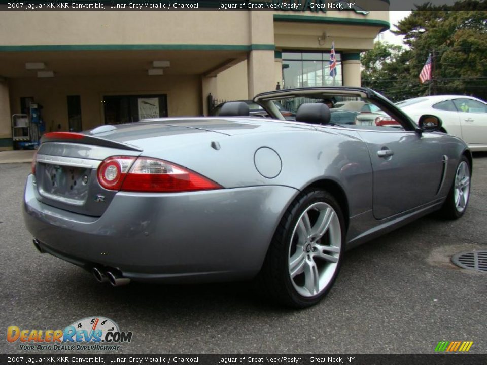 2007 Jaguar XK XKR Convertible Lunar Grey Metallic / Charcoal Photo #6