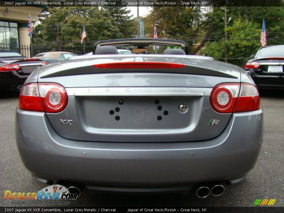 2007 Jaguar XK XKR Convertible Lunar Grey Metallic / Charcoal Photo #7