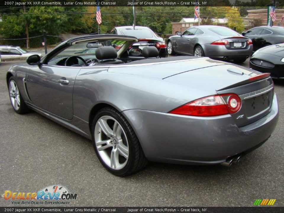 2007 Jaguar XK XKR Convertible Lunar Grey Metallic / Charcoal Photo #8