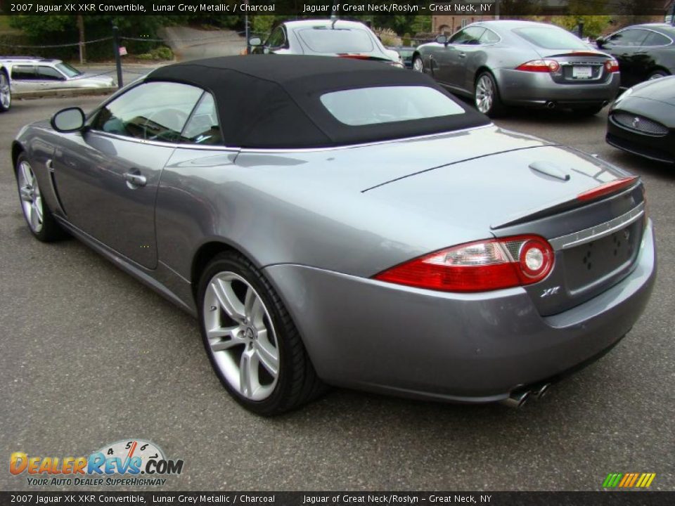 2007 Jaguar XK XKR Convertible Lunar Grey Metallic / Charcoal Photo #25