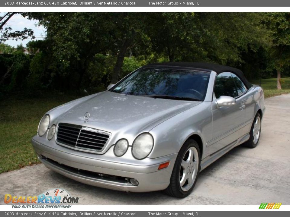 2003 Mercedes-Benz CLK 430 Cabriolet Brilliant Silver Metallic / Charcoal Photo #1