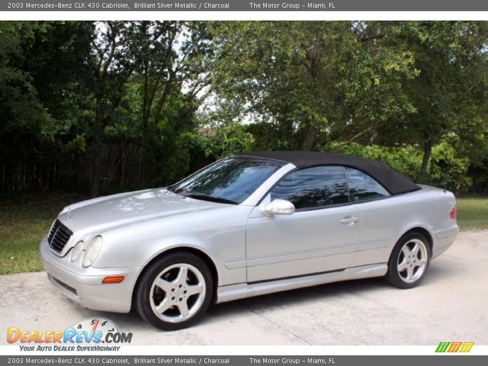 2003 Mercedes-Benz CLK 430 Cabriolet Brilliant Silver Metallic / Charcoal Photo #2