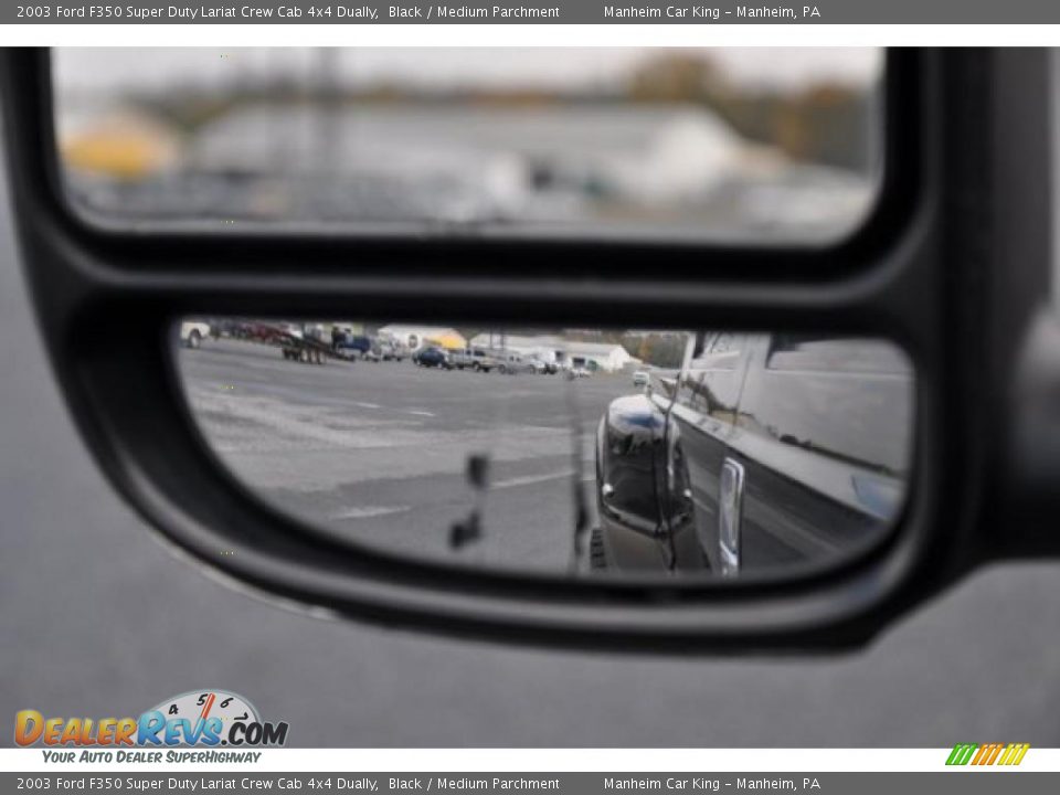 2003 Ford F350 Super Duty Lariat Crew Cab 4x4 Dually Black / Medium Parchment Photo #20