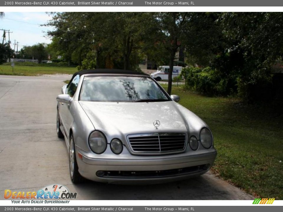 2003 Mercedes-Benz CLK 430 Cabriolet Brilliant Silver Metallic / Charcoal Photo #20
