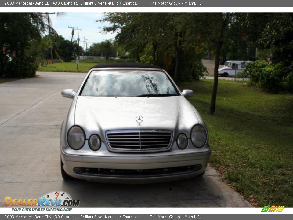 2003 Mercedes-Benz CLK 430 Cabriolet Brilliant Silver Metallic / Charcoal Photo #21
