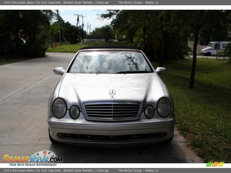 2003 Mercedes-Benz CLK 430 Cabriolet Brilliant Silver Metallic / Charcoal Photo #22