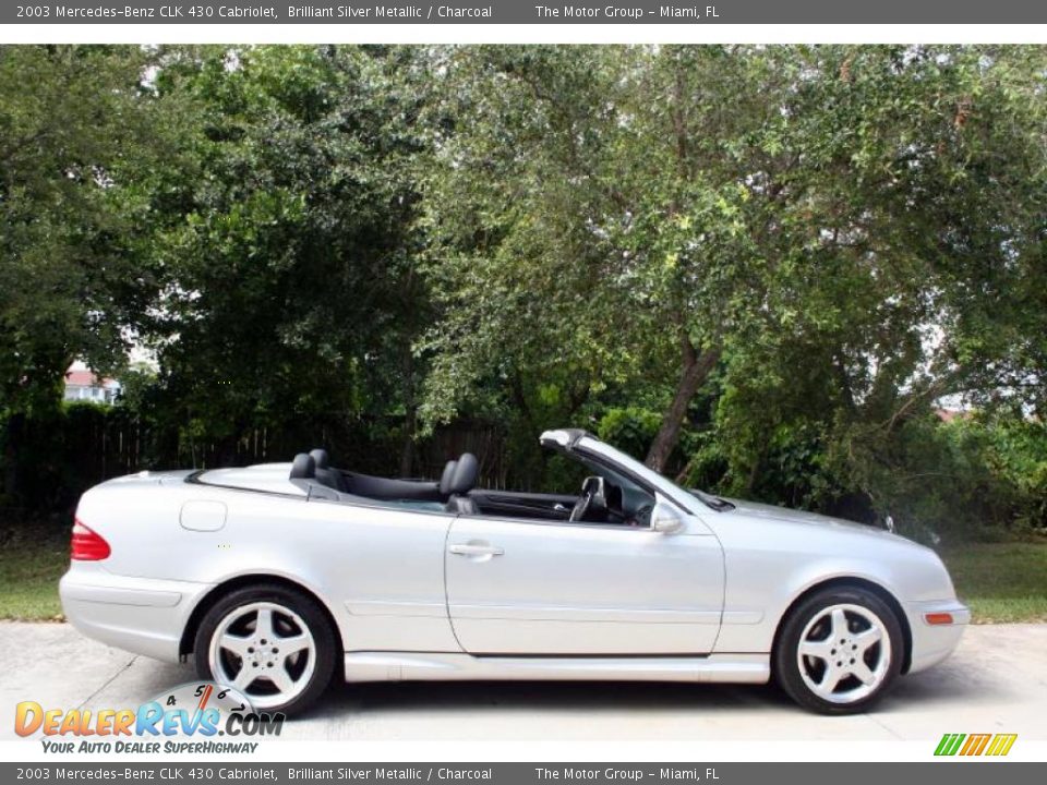 Brilliant Silver Metallic 2003 Mercedes-Benz CLK 430 Cabriolet Photo #28
