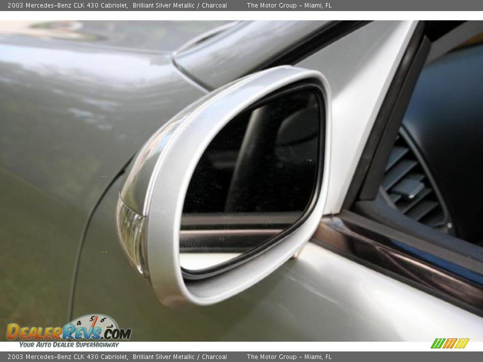 2003 Mercedes-Benz CLK 430 Cabriolet Brilliant Silver Metallic / Charcoal Photo #33