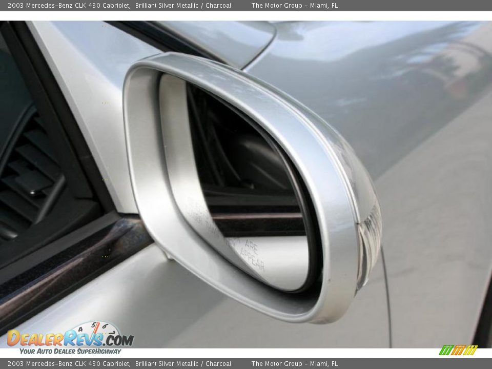 2003 Mercedes-Benz CLK 430 Cabriolet Brilliant Silver Metallic / Charcoal Photo #34